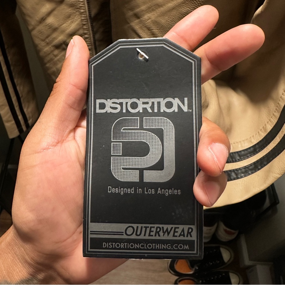 Distortion Leather Men's Tan Performance Jacket - Picture 6 of 11